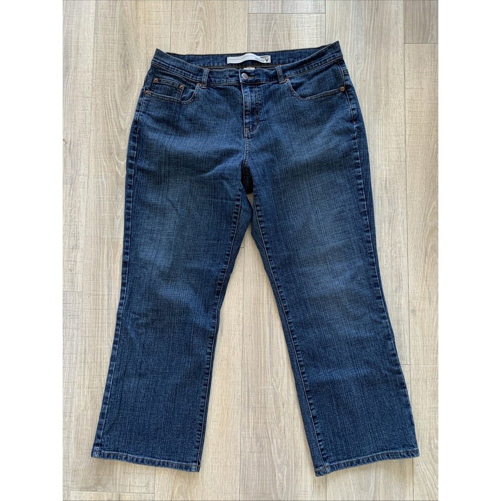 Venezia Blue Denim Jeans Bootcut Womens Size 18 Petite